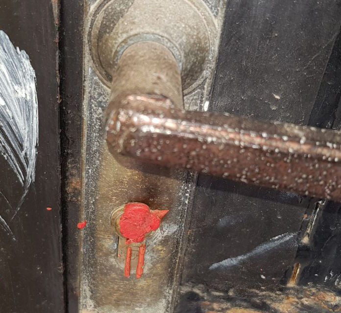 Sealed door of Algerian Church